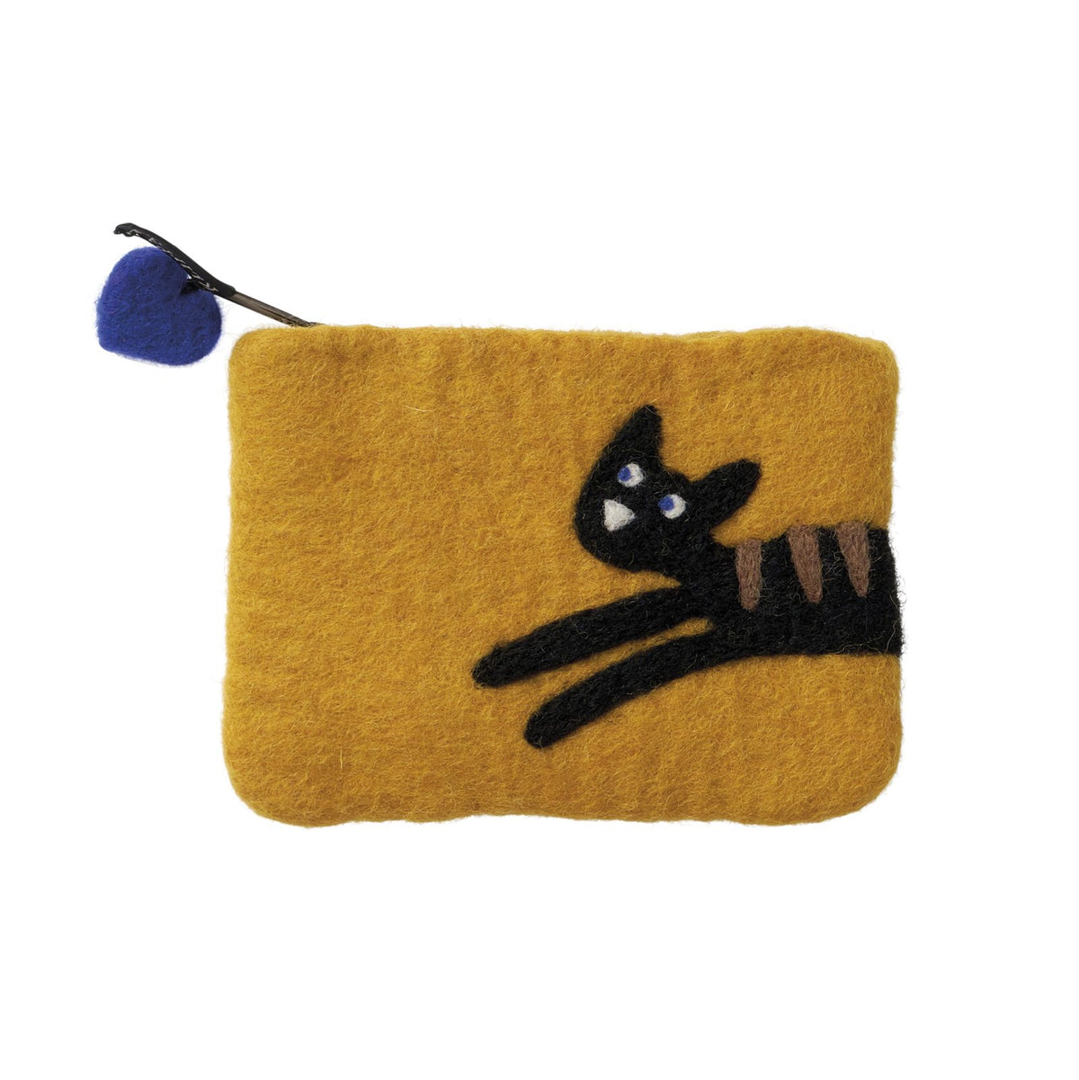 Jumping Cat felted purse