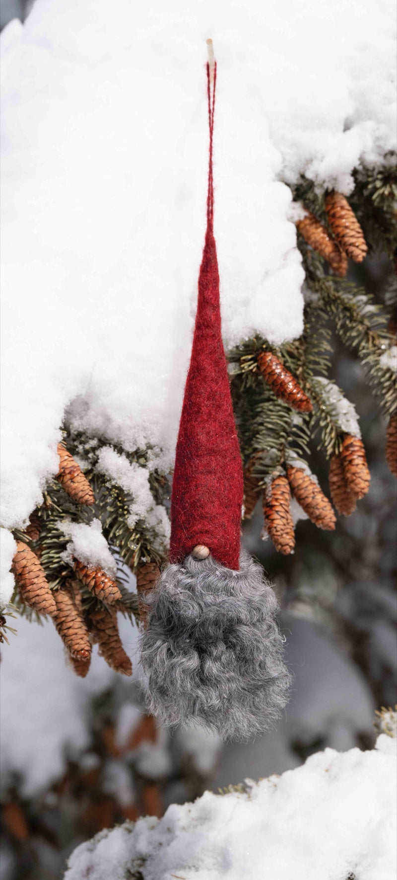Tomte Grandkvist, red/grey