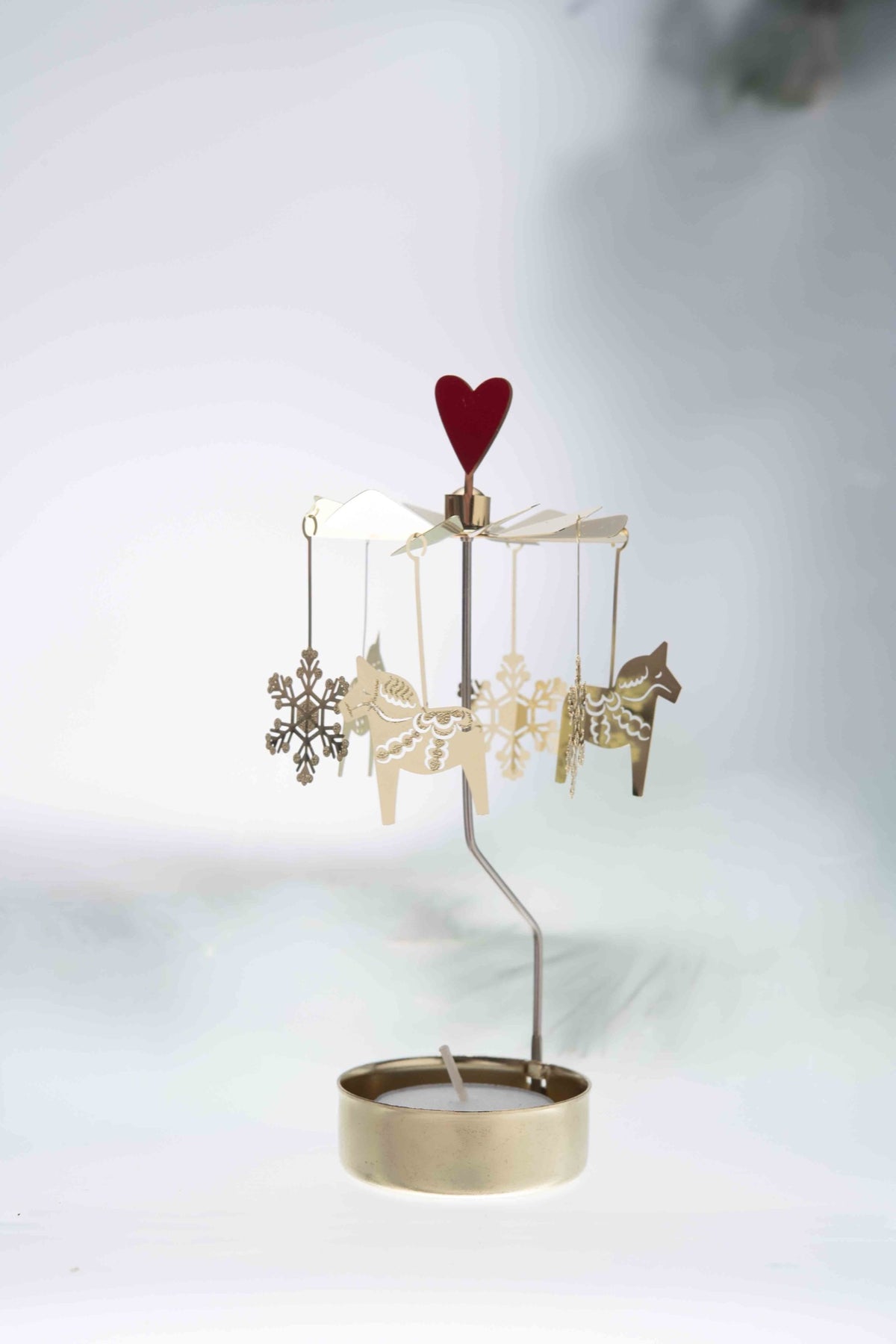 Rotary Candleholder - Dala Horse