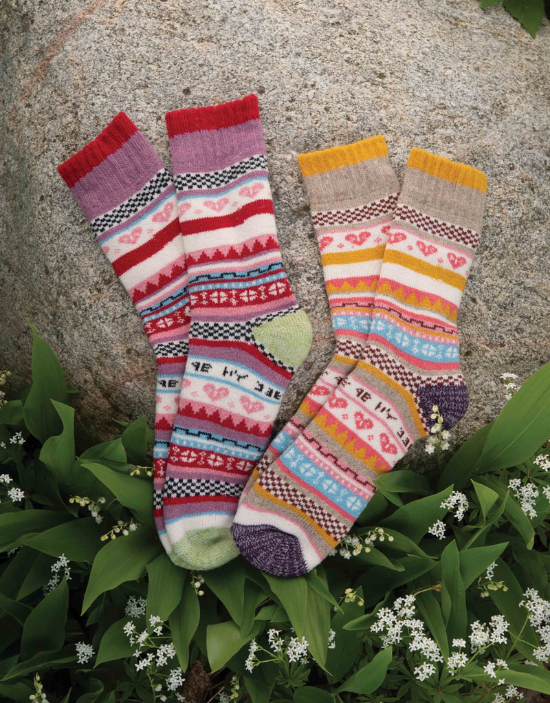 Cai Swedish Socks - Sanna Red