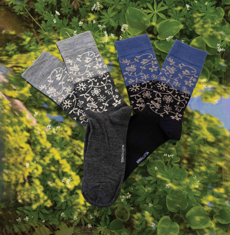 Bengt & Lotta Merino Socks - Garden
