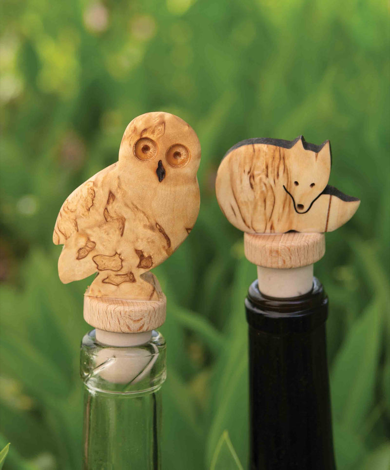Burlwood bottle top owl