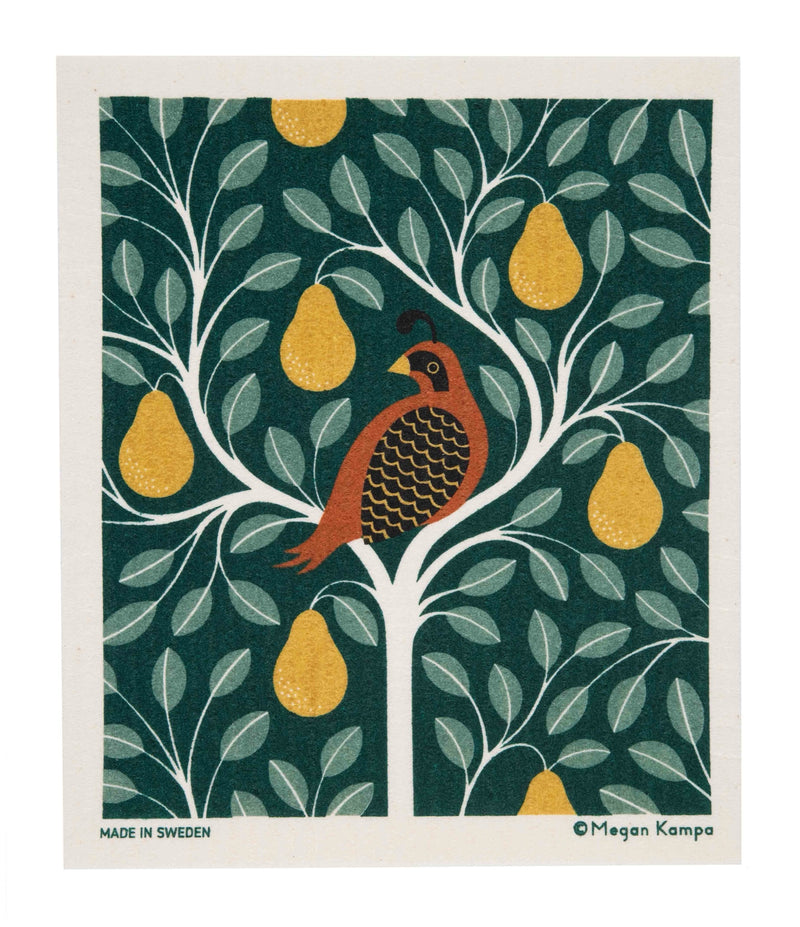 Swedish dishcloth-partridge