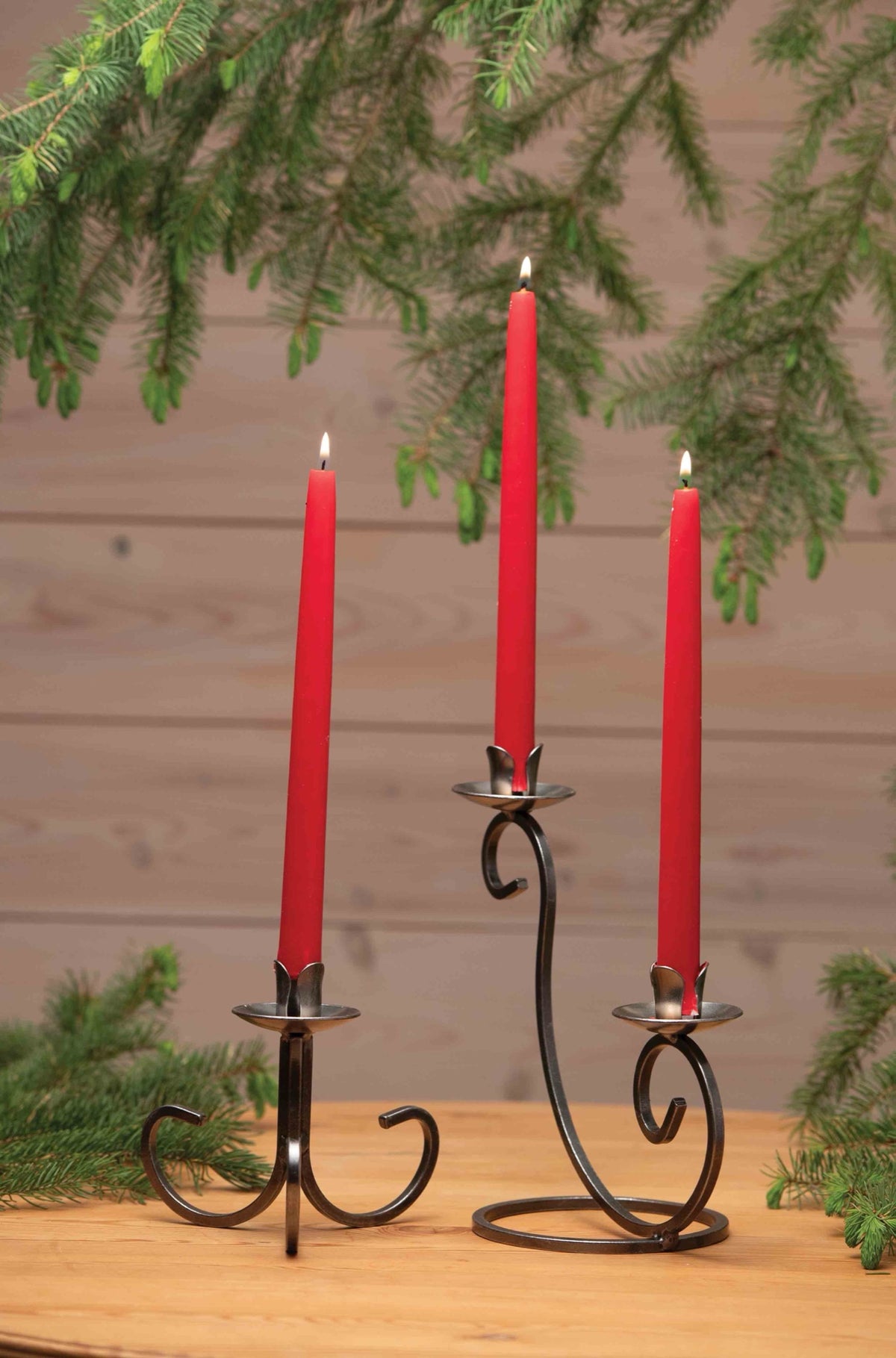 Danish Iron Taper Candleholder - 6"