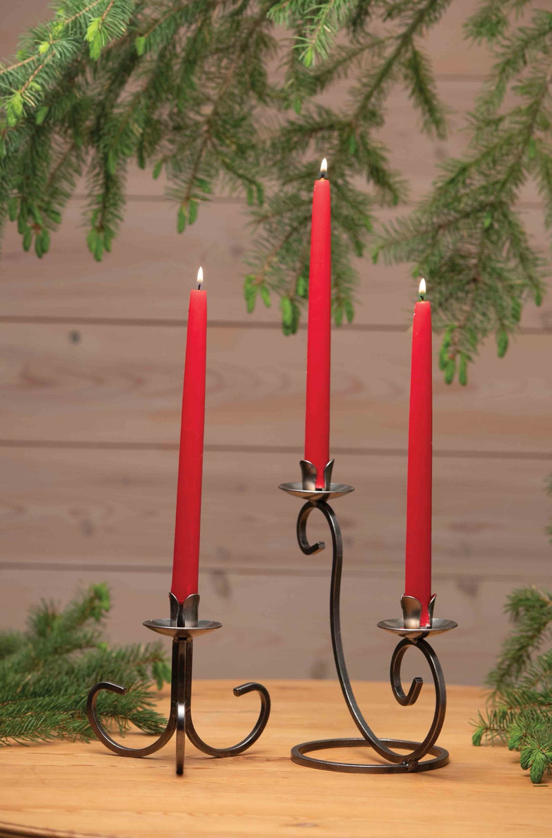 Danish Iron Taper Candleholder - 6"