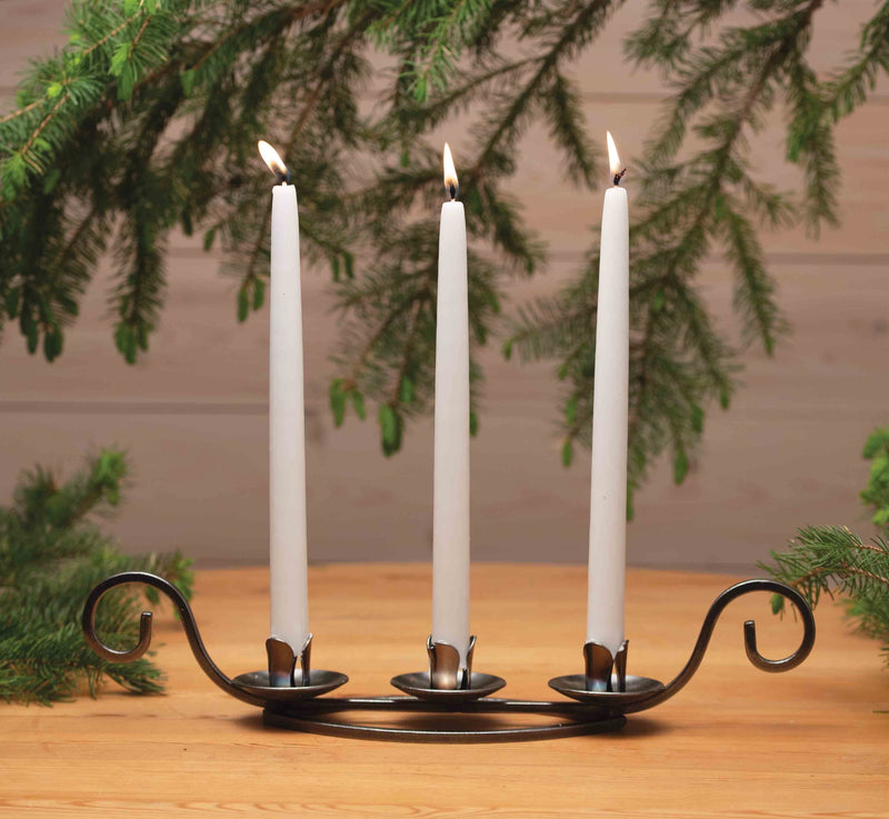 Iron candleholder ship