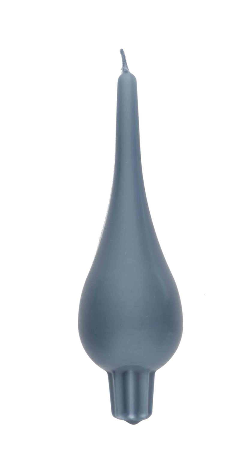 Drop candle, gray blue